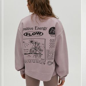 Rare Aritzia Tna Cozyaf Boyfriend Crew 